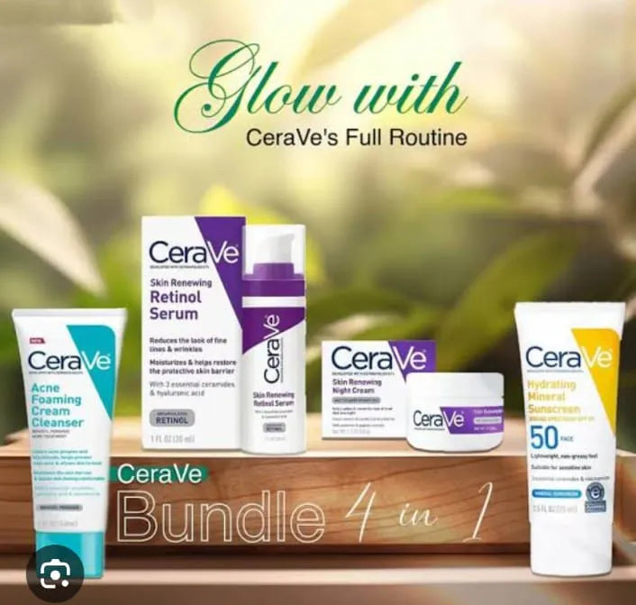 The CeraVe 4-in-1 Kit typically includes a combination of their popular products designed to cleanse, hydrate, and protect the skin.