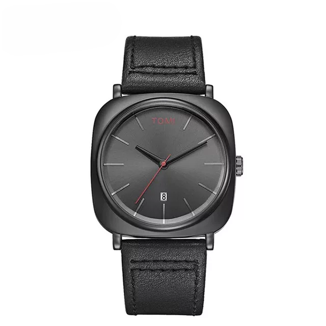 TOMI T-084 Quartz Date Business Class Strap Watch